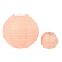 Lot de 20 lampions ronds chinois de 15,2 à 30,5 cm en papier pêche de tailles assorties pour décoration d'intérieur ou d'extérie