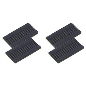Booso 2X Coussin en Caoutchouc AntidéRapant pour Grosse Caisse