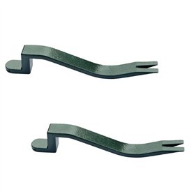 Tlilyy Lot de 2 extracteurs de clous professionnels en acier robuste en forme de serpent pour enlever les bardeaux de toiture