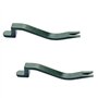 Tlilyy Lot de 2 extracteurs de clous professionnels en acier robuste en forme de serpent pour enlever les bardeaux de toiture