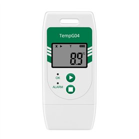 Kznifmk Enregistreur de Données de Température USB TempG04 Export Vers CVS et PDF Capacité de 32 000 Points pour le Transport de