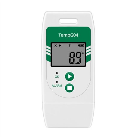 Kznifmk Enregistreur de Données de Température USB TempG04 Export Vers CVS et PDF Capacité de 32 000 Points pour le Transport de