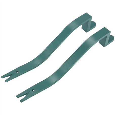 Lot de 2 extracteurs de clous professionnels en acier robuste en forme de serpent pour enlever les bardeaux de toiture