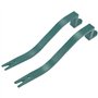 Lot de 2 extracteurs de clous professionnels en acier robuste en forme de serpent pour enlever les bardeaux de toiture