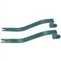 Lot de 2 extracteurs de clous professionnels en acier robuste en forme de serpent pour enlever les bardeaux de toiture