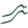 Lot de 2 extracteurs de clous professionnels en acier robuste en forme de serpent pour enlever les bardeaux de toiture
