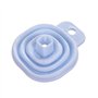 Spactz Entonnoir pliable en silicone télescopique long pour la distribution de liquide domestique, gadgets de cuisine, bleu