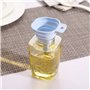 Spactz Entonnoir pliable en silicone télescopique long pour la distribution de liquide domestique, gadgets de cuisine, bleu