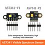 casstaly Spectromètre de Couleur Infrarouge Visible AS7341-V2 Module de Capteur de Couleur Température de Couleur Éclairement Me