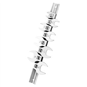 Oiqippnbv Ensemble de Clés à Douille à Pied de Biche 8 Pièces pour Clé Dynamométrique 3/8"