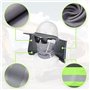 JNJOOD Protège-Nuque pour Casque de Chantier : 2 Pièces, Protection Solaire et Bandana Cache-Cou Gris pour Casque de Chantier.