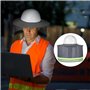 JNJOOD Protège-Nuque pour Casque de Chantier : 2 Pièces, Protection Solaire et Bandana Cache-Cou Gris pour Casque de Chantier.