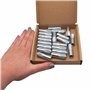 SKIR'CO Lot de 20 ancrages moletés M10 x 40 mm, manchon de boulon d'expansion, chevilles murales, ancrage en béton