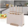 Ensemble de couteaux de cuisine et support Feel Maestro MR-1412-BEIGE