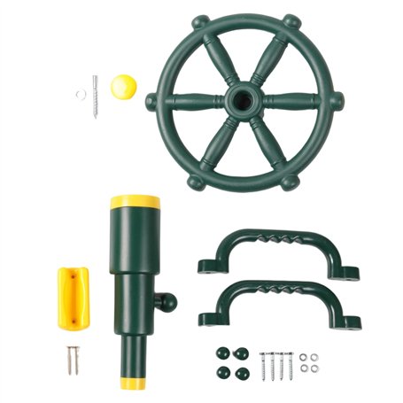 JANZU Kit D'Accessoires de Terrain de pour Enfants Ensemble de Extérieur Télescope de Pirate pour Enfants