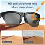 PAMENET Lunettes de soleil Bluetooth V5.3 Lunettes de soleil Nouvelles lunettes de soleil intelligentes Lunettes de soleil Call 