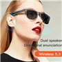 PAMENET Lunettes de soleil Bluetooth V5.3 Lunettes de soleil Nouvelles lunettes de soleil intelligentes Lunettes de soleil Call 