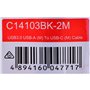 Câble USB A vers USB C Unitek C14103BK-2M Noir 2 m