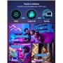 Lepro WL1 IA Applique Murale RGB, Assistant Concepteur d'éclairage IA, 6 Pcs et 2 Coins Applique, Compatible avec Alexa et Googl