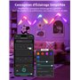 Lepro WL1 IA Applique Murale RGB, Assistant Concepteur d'éclairage IA, 6 Pcs et 2 Coins Applique, Compatible avec Alexa et Googl