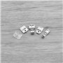 Lot de 5pcs Pieds de Fermeture Éclair Invisibles/Dissimulés/Larges/Étroits/Transparents pour Machine à Coudre Domestique Compati