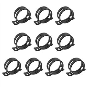 OTOTEC Lot de 10 colliers de serrage à ressort en métal pour tuyaux d'huile et tuyaux d'eau automobiles N90687001 N90655601 N016