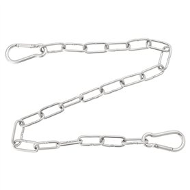 OTOTEC 20 pouces Acier inoxydable 304 Loquet de chaîne à maillons de porte de 3 mm d'épaisseur avec mousquetons double face pour
