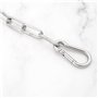 OTOTEC 20 pouces Acier inoxydable 304 Loquet de chaîne à maillons de porte de 3 mm d'épaisseur avec mousquetons double face pour