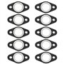 OTOTEC Lot de 10 Joints de Collecteur D'échappement 25 Mm ID Silencieux Joint de Réduction du Bruit Compatible avec Les Scooters