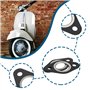 OTOTEC Lot de 10 Joints de Collecteur D'échappement 25 Mm ID Silencieux Joint de Réduction du Bruit Compatible avec Les Scooters