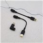 EMSea 2X 7.9x5.5mm vers Adaptateur d'interface Carrée Câble d'alimentation Chargeur et 1x Convertisseur 90 Degrés L Compatible a