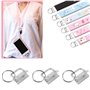 EMSea 50pcs Quincaillerie pour Porte-clés 1 Pouce Lanière Matériel de Porte-clés avec Outil de Pince Porte-clés pour Porte-clés 