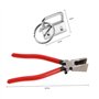 EMSea 50pcs Quincaillerie pour Porte-clés 1 Pouce Lanière Matériel de Porte-clés avec Outil de Pince Porte-clés pour Porte-clés 