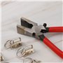 EMSea 50pcs Quincaillerie pour Porte-clés 1 Pouce Lanière Matériel de Porte-clés avec Outil de Pince Porte-clés pour Porte-clés 
