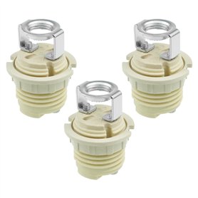 EMSea Lot de 3 supports de lampe G9 avec support G9 fileté en céramique halogène avec anneau G9 pour lampes halogènes LED CFL