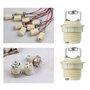 EMSea Lot de 3 supports de lampe G9 avec support G9 fileté en céramique halogène avec anneau G9 pour lampes halogènes LED CFL