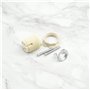 EMSea Lot de 3 supports de lampe G9 avec support G9 fileté en céramique halogène avec anneau G9 pour lampes halogènes LED CFL