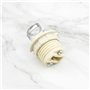EMSea Lot de 3 supports de lampe G9 avec support G9 fileté en céramique halogène avec anneau G9 pour lampes halogènes LED CFL