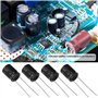 YINETTECH 20pcs Condensateurs 470uf 35V Condensateurs électrolytiques Radiaux en Aluminium 105C Haute Température pour La Répara