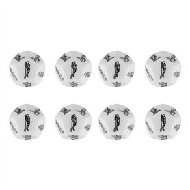 Ocnvlia 8 PièCes Nouveauté DéS Jeux pour Adultes DrôLe Sexe DéS 12 CôTéS Amour Humour éRotique Craps de DéS Barre Jouet Couple C