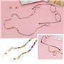VGOL 2pcs Plume Lunettes de Soleil Chaîne Perle Chaîne de Lunettes Antidérapant Chaîne de Lunettes Porte-lunettes Chaîne Lunette
