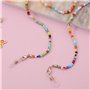 VGOL 2pcs Plume Lunettes de Soleil Chaîne Perle Chaîne de Lunettes Antidérapant Chaîne de Lunettes Porte-lunettes Chaîne Lunette
