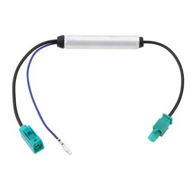 VGOL Adaptateur D'antenne Fakra de Voiture avec Prise d'alimentation Fantôme Prise Fakra (F) vers Prise Fakra (M) Amplificateur