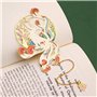 Wisyurt Marque- en MéTal pour Femmes, Marque-Page Kitsune Renard Marqueur de Livre Doré, D'Amoureux des Livres de Lecture pour l