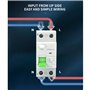 Anlayliay AC 2P 6KA RCCB RCD 230V Disjoncteur à RéSiduel Disjoncteur DifféRentiel Interrupteur de SéCurité TORD4-63, 2P 16A 10MA