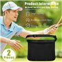 Aribrnten Lot de 2 supports pour balles de tennis, sacs de maintien pour balles de tennis, sac en filet réglable pour balles de 
