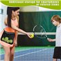 Aribrnten Lot de 2 supports pour balles de tennis, sacs de maintien pour balles de tennis, sac en filet réglable pour balles de 