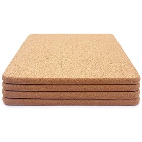 PRATYAHARA Coussin Carré Épais en Liège Haute Densité pour Plats Chauds
