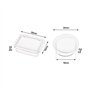 eMagTech 20pcs Couvercle d'interrupteur à Bascule en Silicone Souple Étanche Rond et Carré Capuchon Protecteur pour Bateau Inter