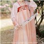 Jemcgrl Parapluie d'art en tissu de soie chinoise style classique Parapluie papier à Parapluie peint Parasol